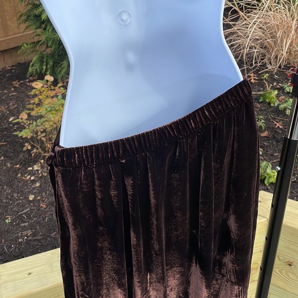 Eileen Fisher Silk/Rayon Wrapped Velvet Maxi Skirt - Picture 9 of 12